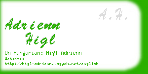 adrienn higl business card